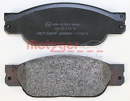 METZGER 1170610 Bremsbelagsatz, Scheibenbremse